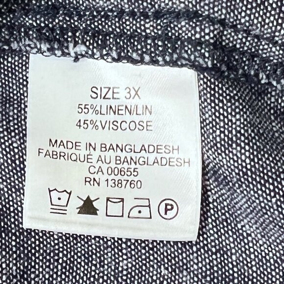 Pennington’s Linen Shorts Size 3x - Picture 6 of 6